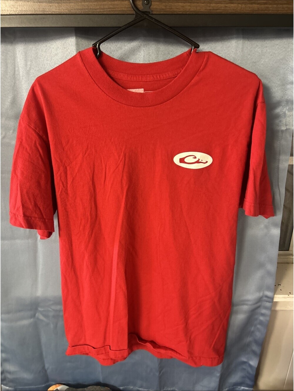 DRAKE Waterfowl  Systems Graphic Red Tee Mens Short Sleeve Size Large
